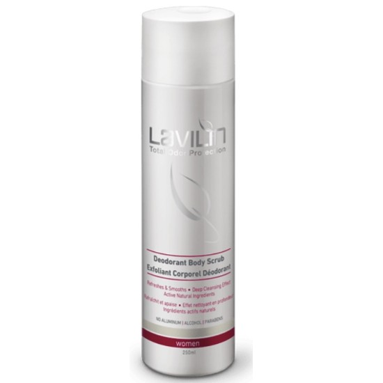 Lavilin Body Scrub Deodorant 250ml odour-neutralising exfoliating cleanse women