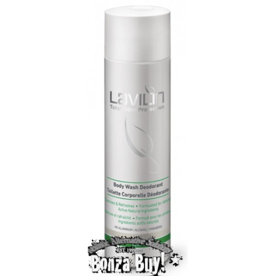 Lavilin Body Wash Deodorant 250ml odour-neutralising sports wash for all over including sensitive areas