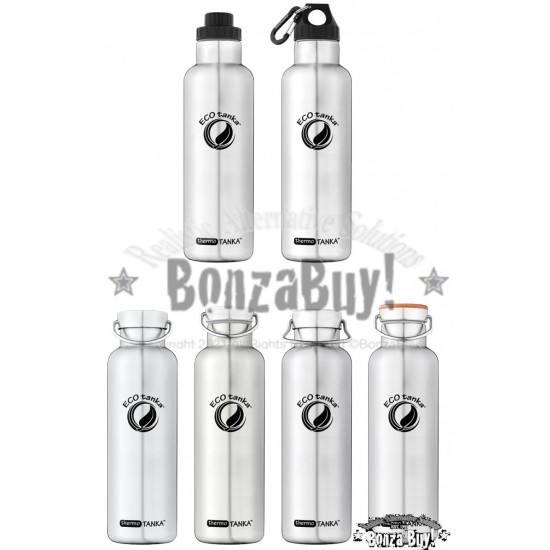 THERMO 800ml ECOtanka INSULATED Stainless Steel Water Bottle Safe Drink SPORTS