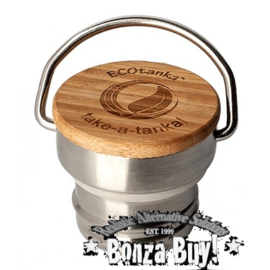 EcoTanka  LID Stainless BAMBOO lid with handle suit Water Drinking Bottle