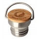 EcoTanka  LID Stainless BAMBOO lid with handle suit Water Drinking Bottle