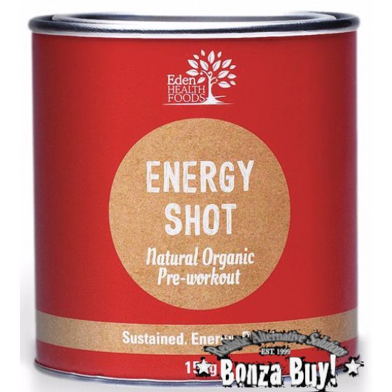 Energy Shot 150g Natural Energy Pre Workout Sugar Free No Added Caffeine Supplement