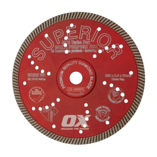 OX Professional MPS 7" Turbo Diamond Blade