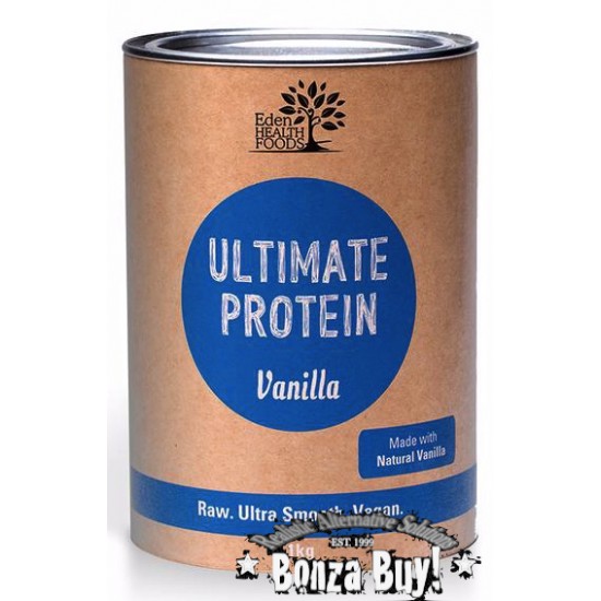 Ultimate Protein (Vanilla) 1kg Organic Sprouted and Bio-fermented Wholegrain Brown Rice Protein (Eden Health)