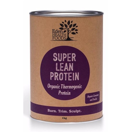 Ultimate Thermogenic Protein (Super Lean) 1kg Organic Sprouted and Bio-fermented Wholegrain Brown Rice Protein (Eden Health)