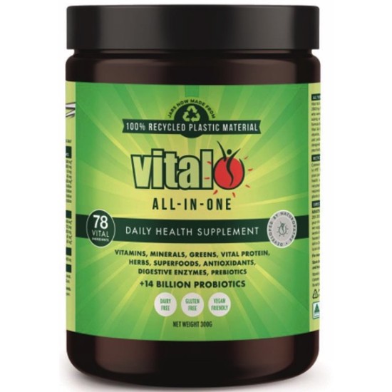 Vital Greens Powder All in One Multi Vitamin Probiotic Daily Supplement 300g