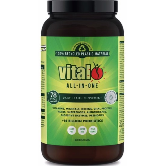 Vital Greens Powder All in One Multi Vitamin Probiotic Daily Supplement 600g